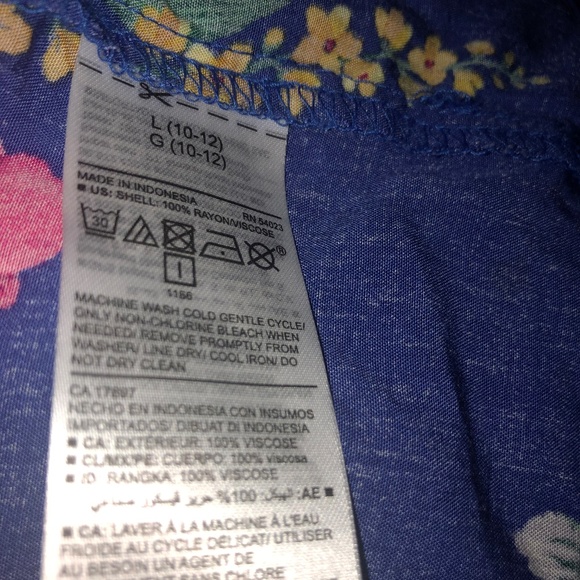 Old Navy blue floral dress - Picture 2 of 4